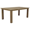 Sunset West Coastal Teak Coastal Teak 91" Outdoor Dining Table