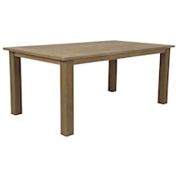 Coastal Teak 91" Outdoor Dining Table