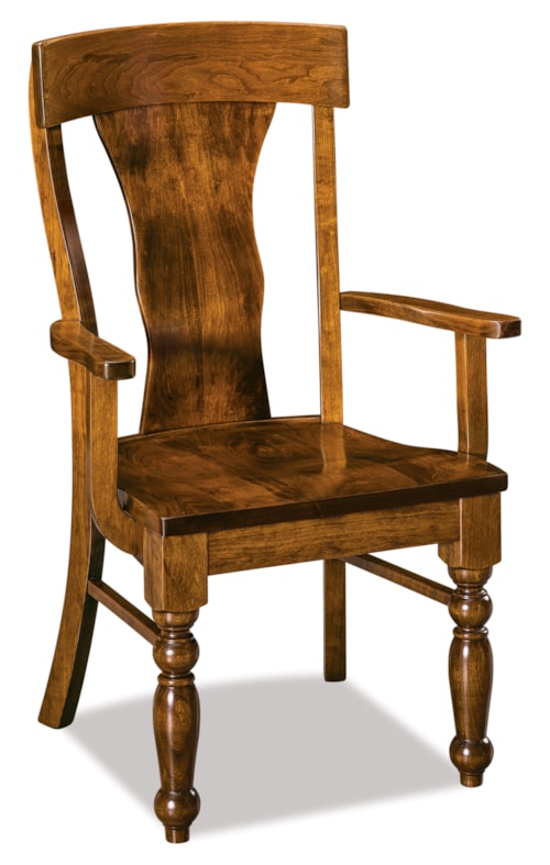 Traditional Double Bend Dining Arm Chair