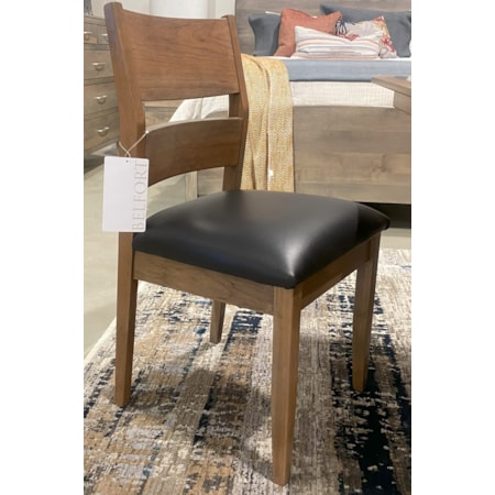 Side Chair With Leather Seat