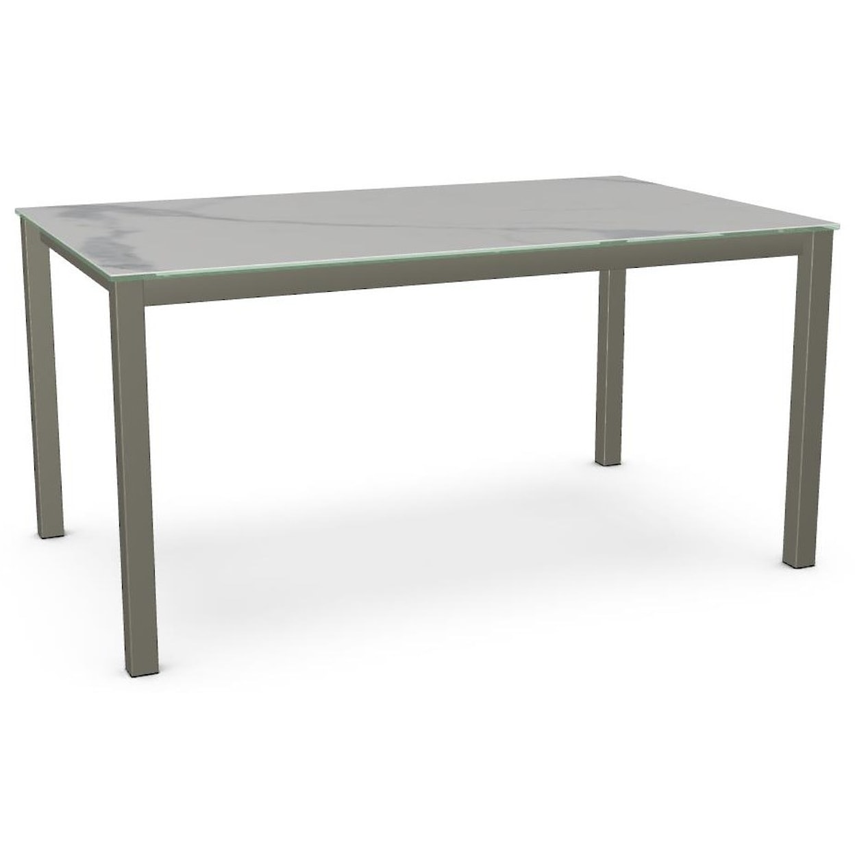 Amisco Urban Customizable Glass Top Ricard Table