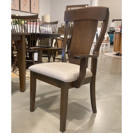 Bozeman Arm Chair With Upholstered Seat