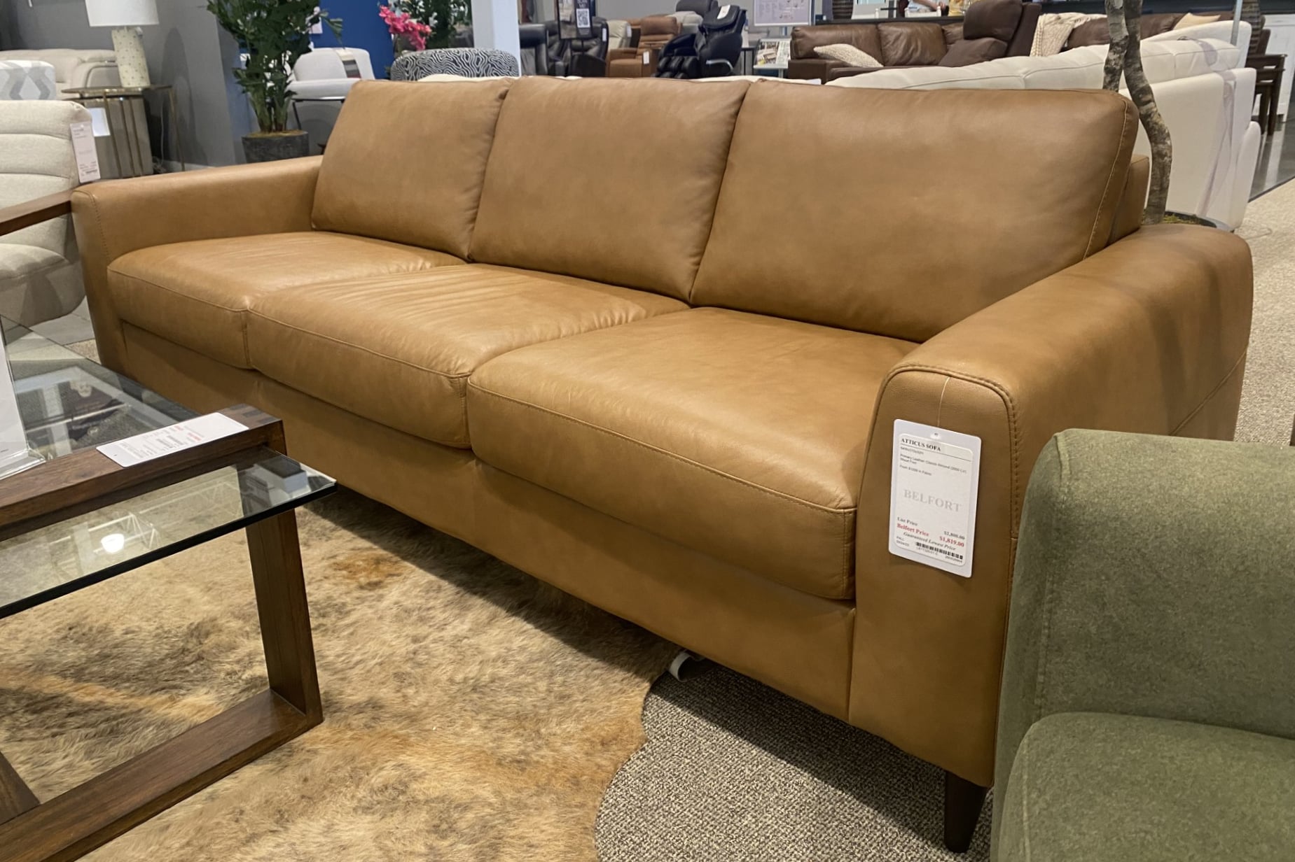 Leather Apartment Sofa