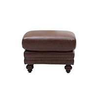 Leather Ottoman