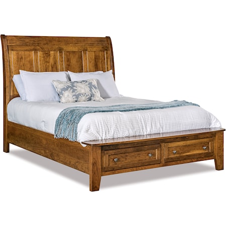 Queen Sleigh Storage Bed