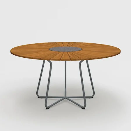 Circle 59 Inch Bamboo Dining Table