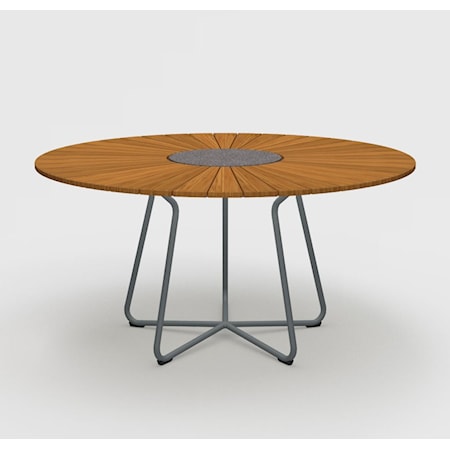 Circle 59 Inch Bamboo Dining Table
