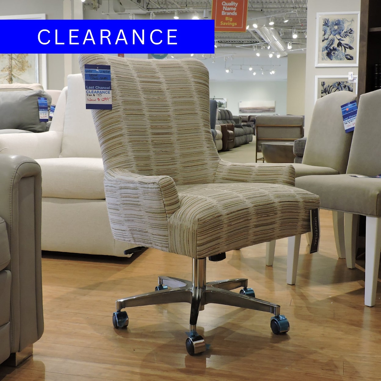 Universal Clearance Upholstered Desk Chair