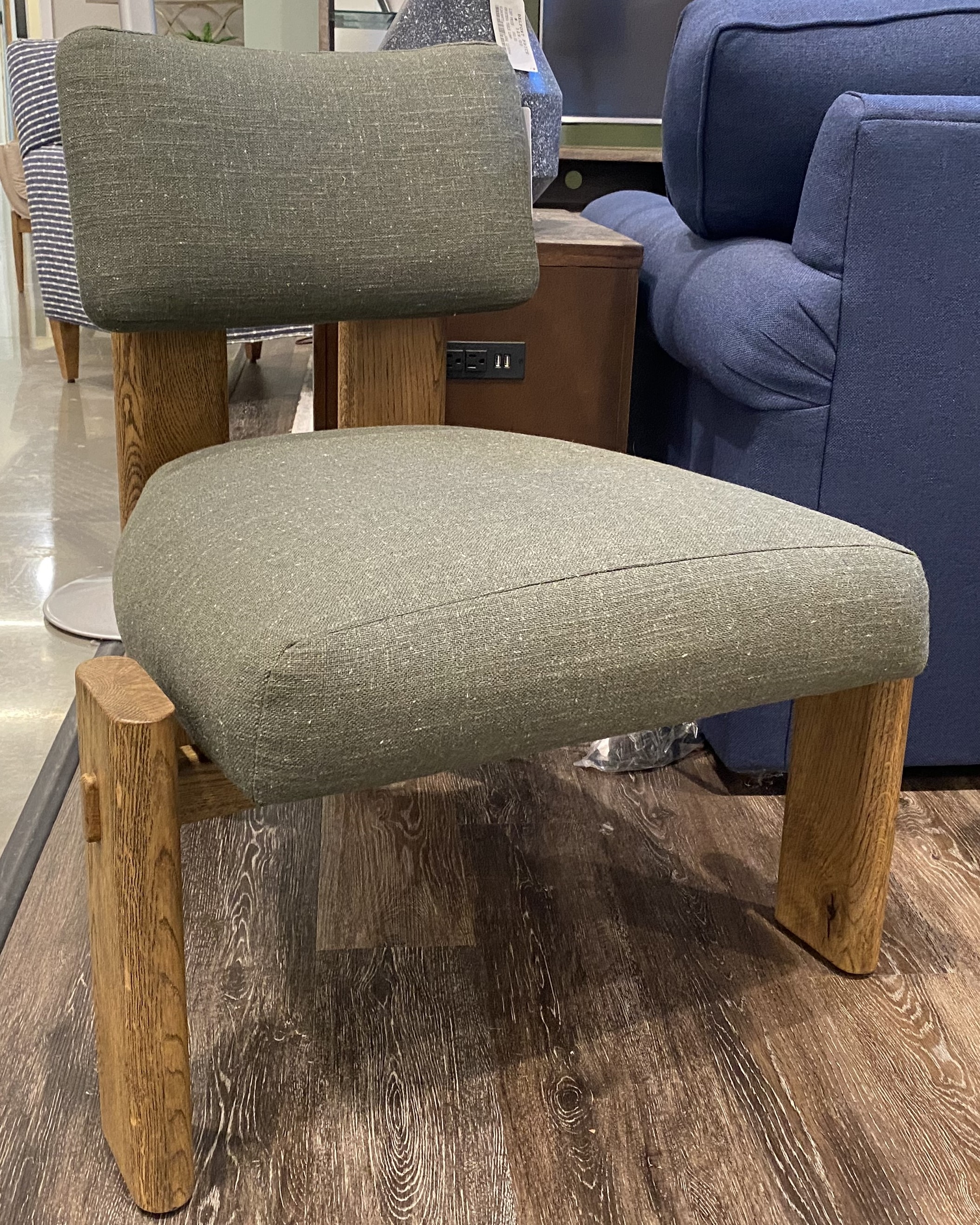 Upholstered Armless Accent Chair