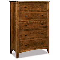 Traditional 5-Drawer Tall Chest