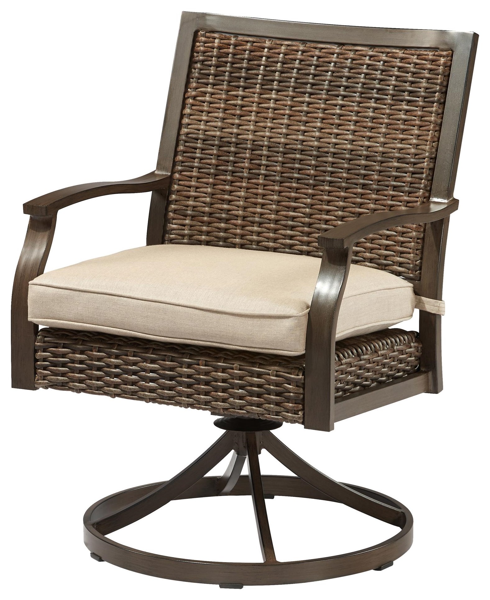 Outdoor Swivel Rocker Dining Chair