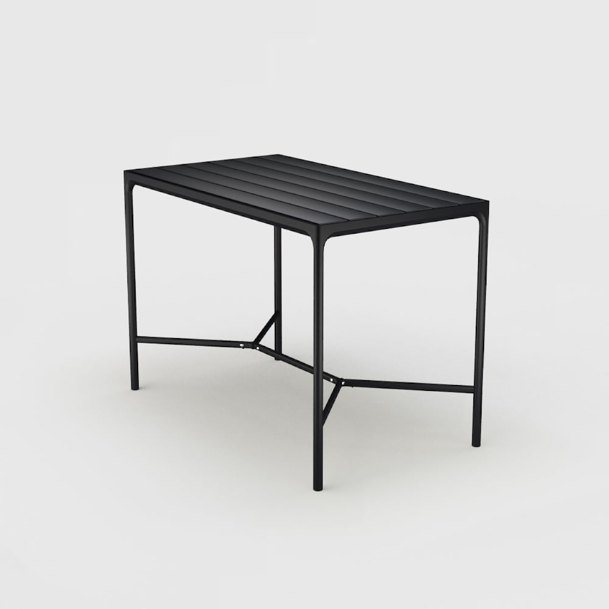 HOUE Outdoor Tables Four Black 62 Inch Outdoor Bar Table