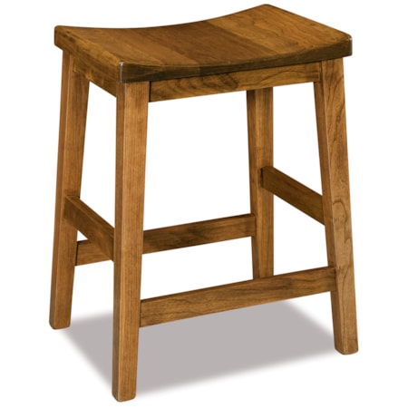 Counter-Height Saddle Stool