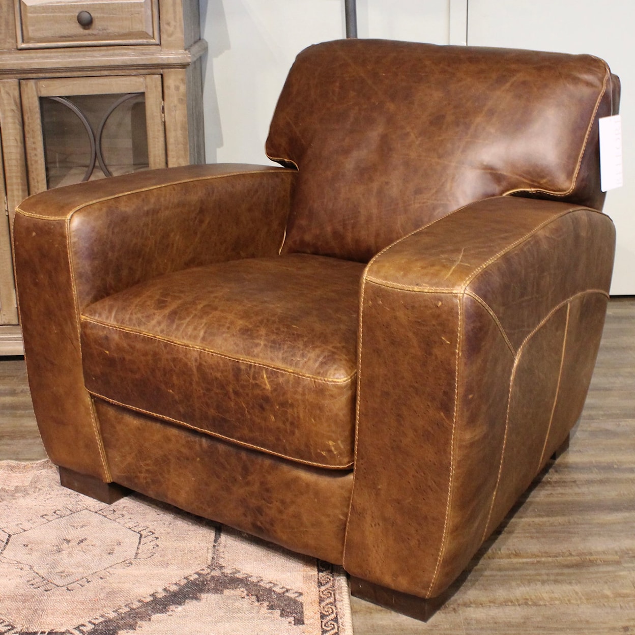 Nicola Home Enzo Leather Chair