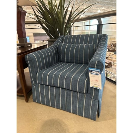 Swivel Striped Chair