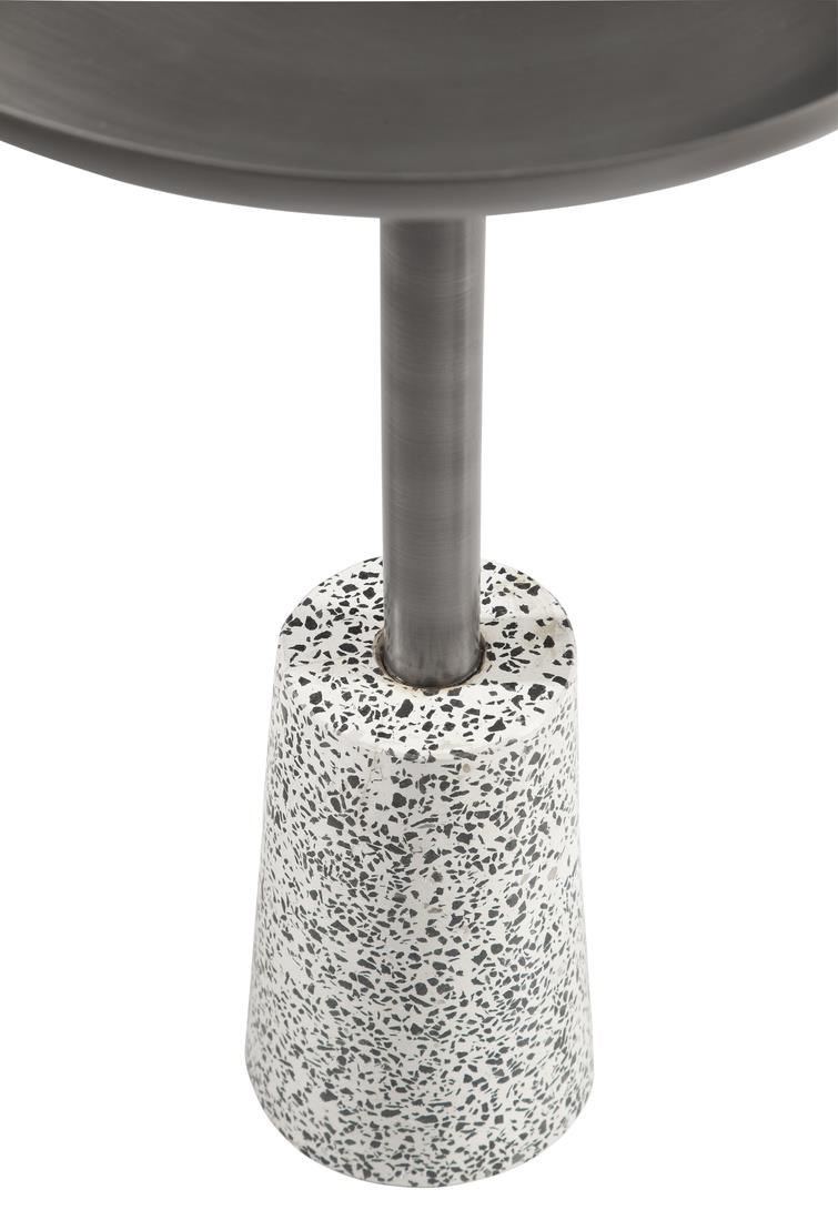 Bassett Mirror Occasional Tables Terazzo Metal End Table