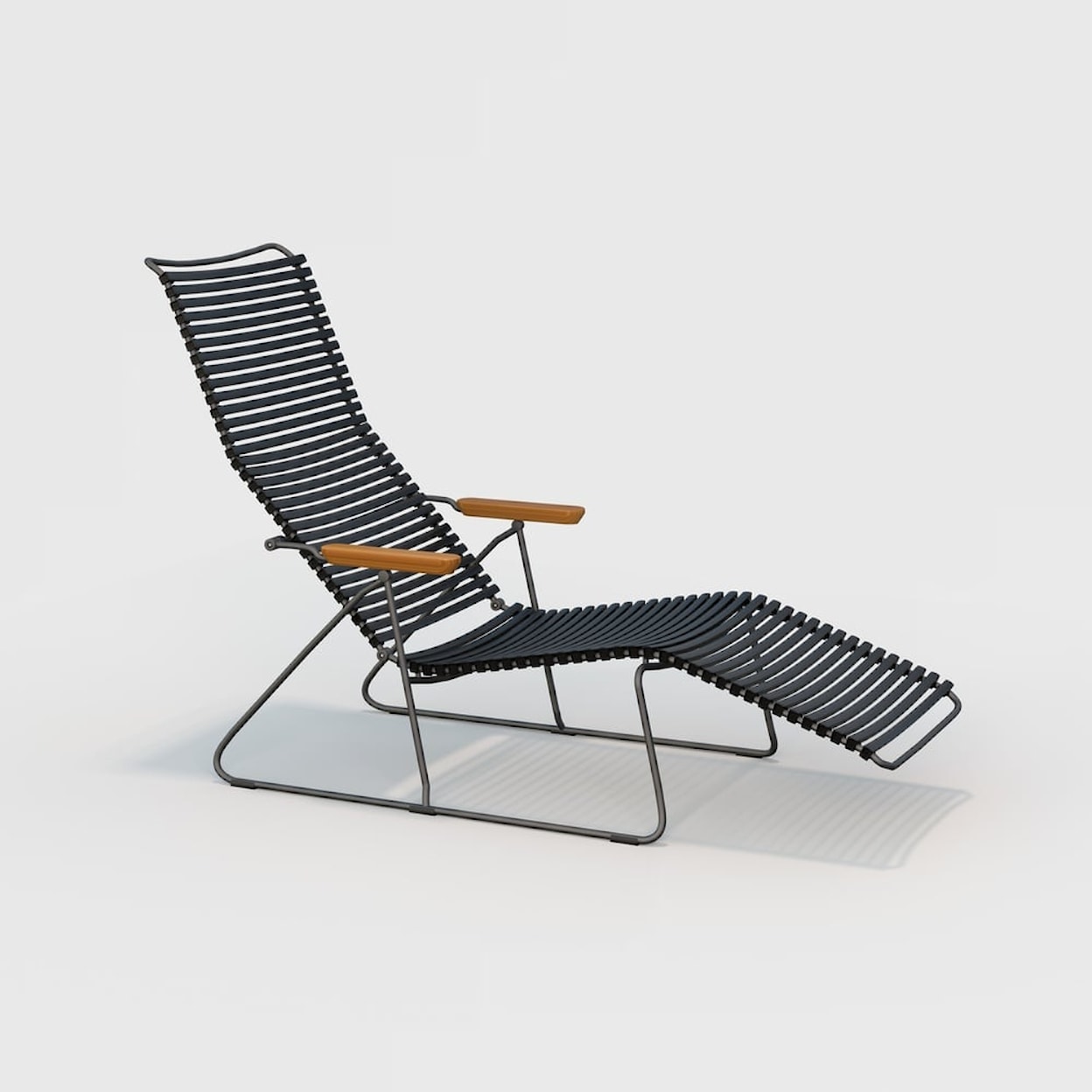 HOUE Outdoor Chairs and Bar Stools Click Black Sunlounger