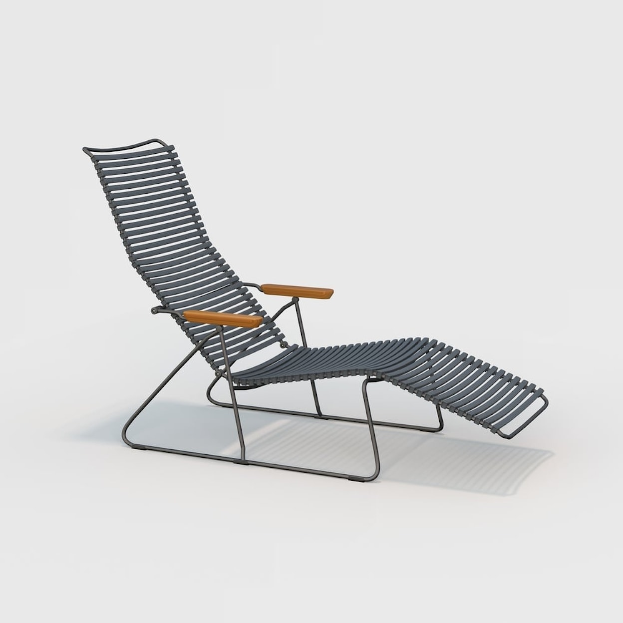 HOUE Outdoor Chairs and Bar Stools Click Grey Sunlounger