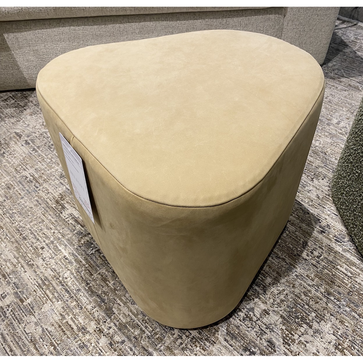 MDRN Ottomans Angle Tan Ottoman