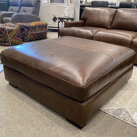 Leather Ottoman