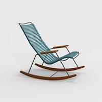 Click Petrol Rocking Chair