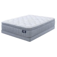 California King Ultra Plush Mattress With Low Profile Foundation