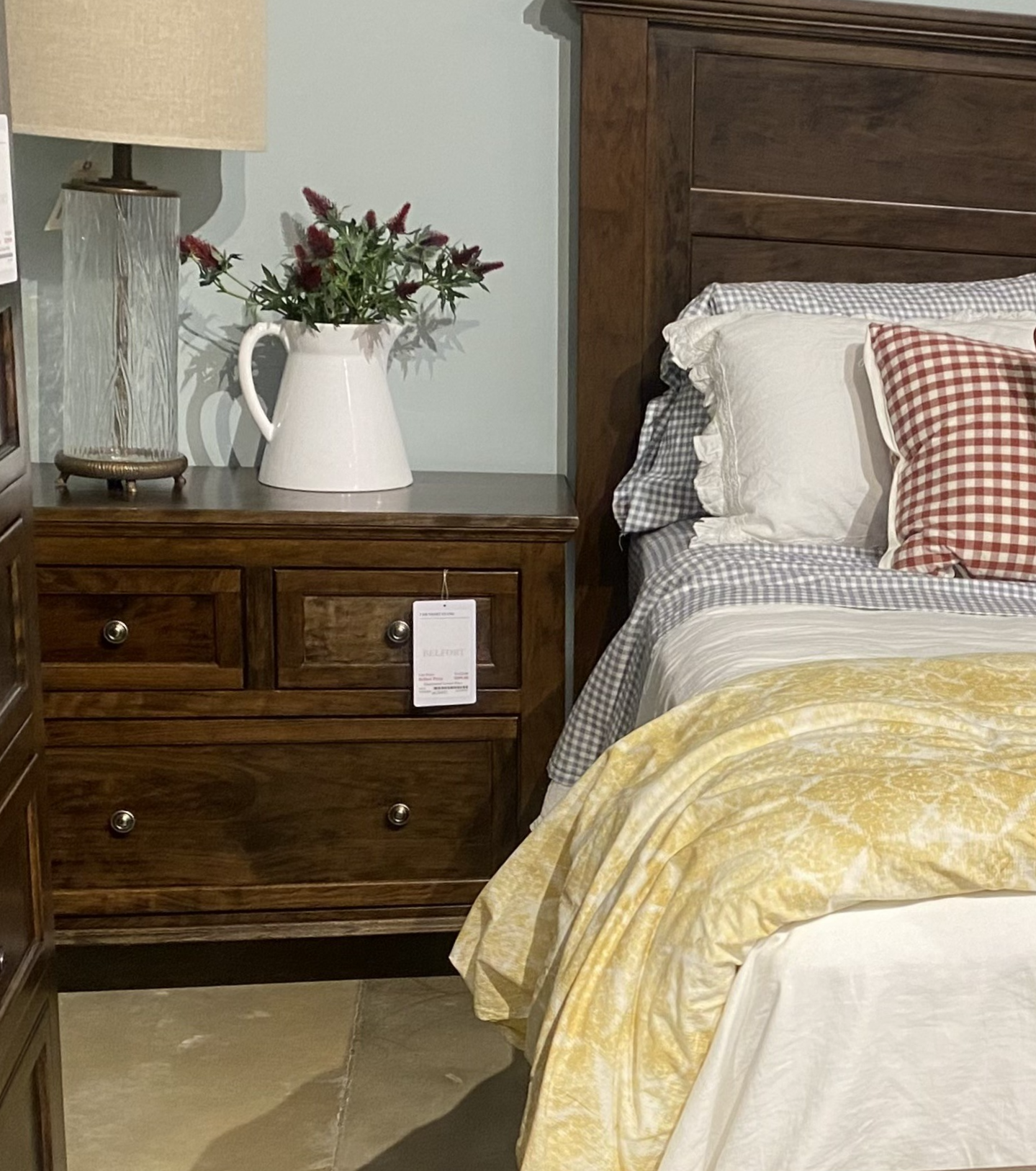 3-Drawer Wide Nightstand