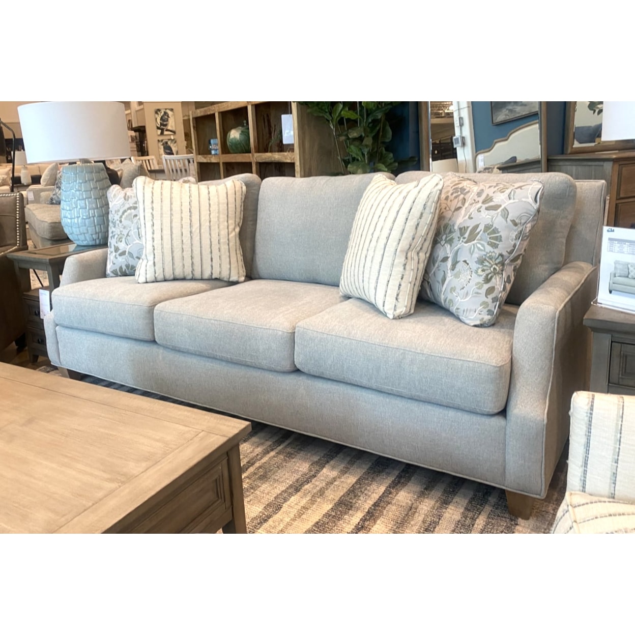Craftmaster Craftmaster Ella 369830348 Transitional Sofa with Nailhead Trim ...