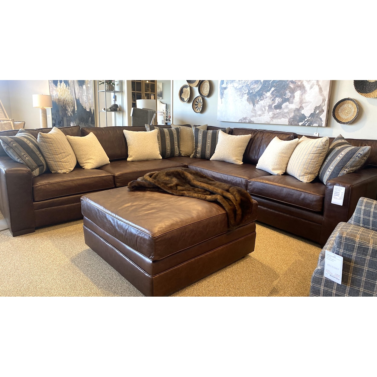 Huntington House 7100 Godfrey Leather Sectional