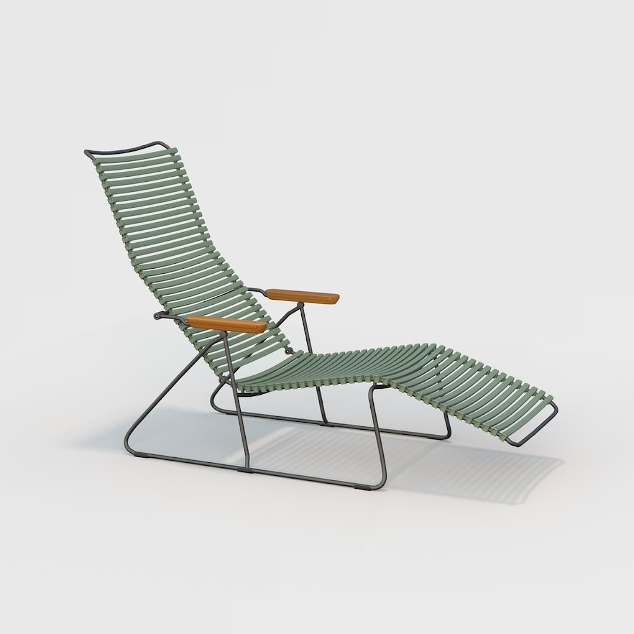 HOUE Outdoor Chairs and Bar Stools Click Dusty Green Sunlounger