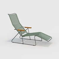 Click Dusty Green Sunlounger