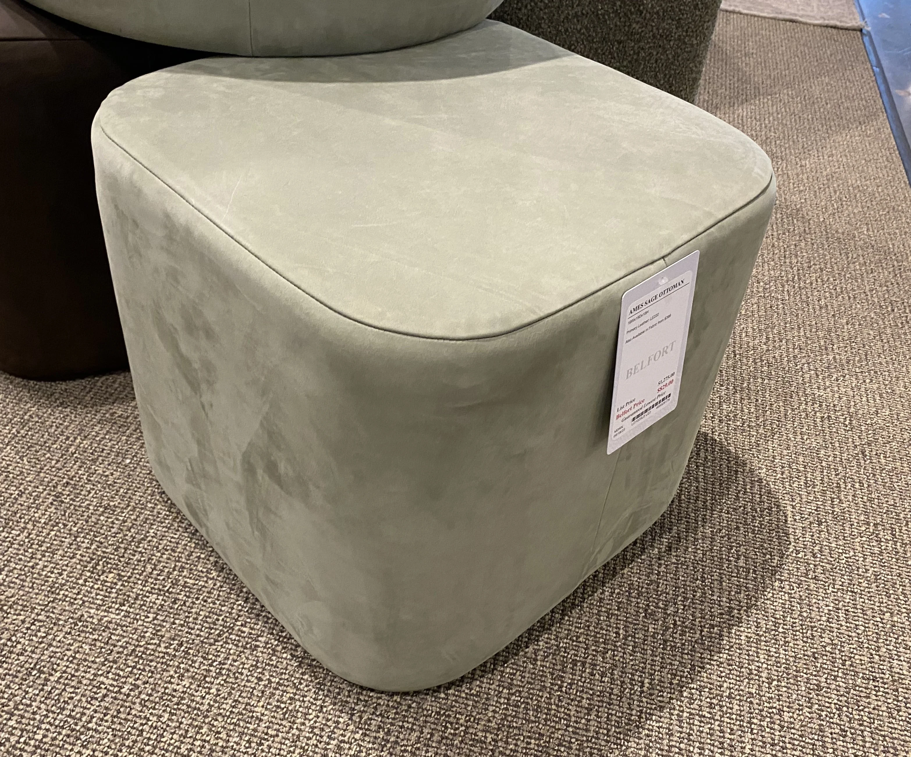 Ottomans Ames Sage Ottoman