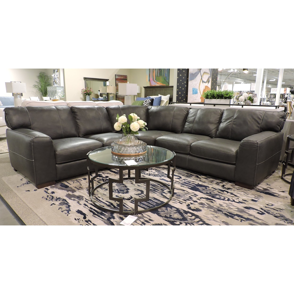 Leather Italia USA Rocco Reclining Sectional Sofas