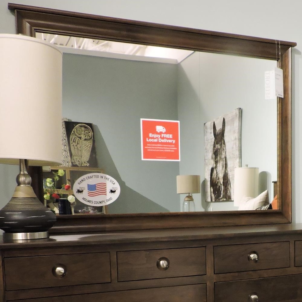 Daniel's Amish Elegance Tall Wide Mirror