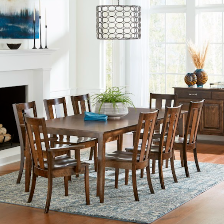 Solid Cherry Dining Table and Carter Chair