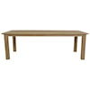 Sunset West Coastal Teak Coastal Teak 91" Outdoor Dining Table