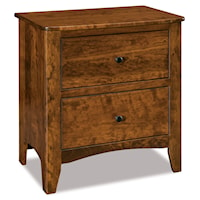 Traditional 2-Drawer Nightstand