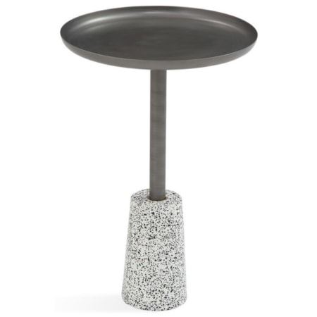 Terazzo Metal End Table