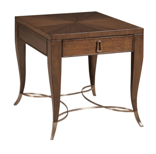 Transitional End Table with Drawer