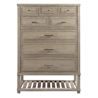 Greer Farmhouse Drawer Chest with Soft-Close Drawers
