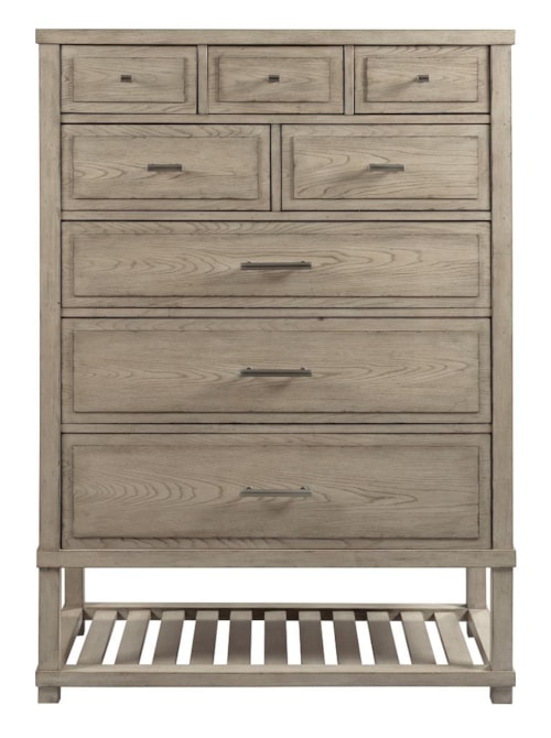 Greer Farmhouse Drawer Chest with Soft-Close Drawers