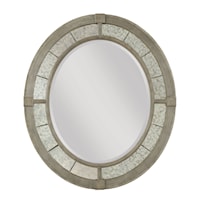 Rococo Oval Mirror with Frame
