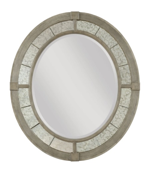 Rococo Oval Mirror with Frame