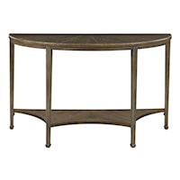 Transitional Console Table with Storage Shelf
