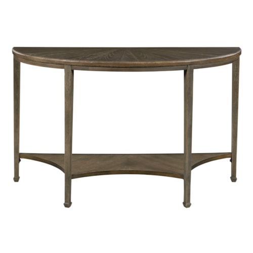 Transitional Console Table with Storage Shelf