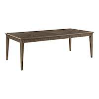 Transitional Rectangular Dining Table with Removable Leaf