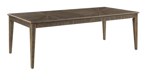 Transitional Rectangular Dining Table with Removable Leaf