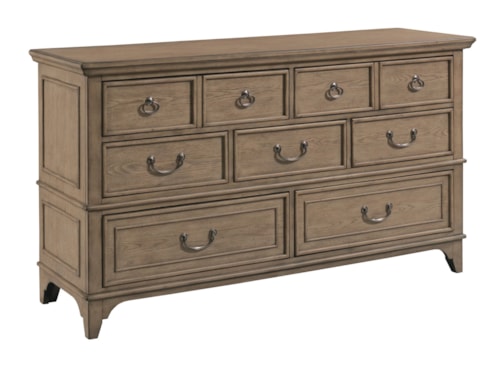 Transitional Mitchell Drawer Dresser with 9-Drawers