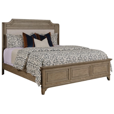 Engels Cal King Upholstered Bed - Complete