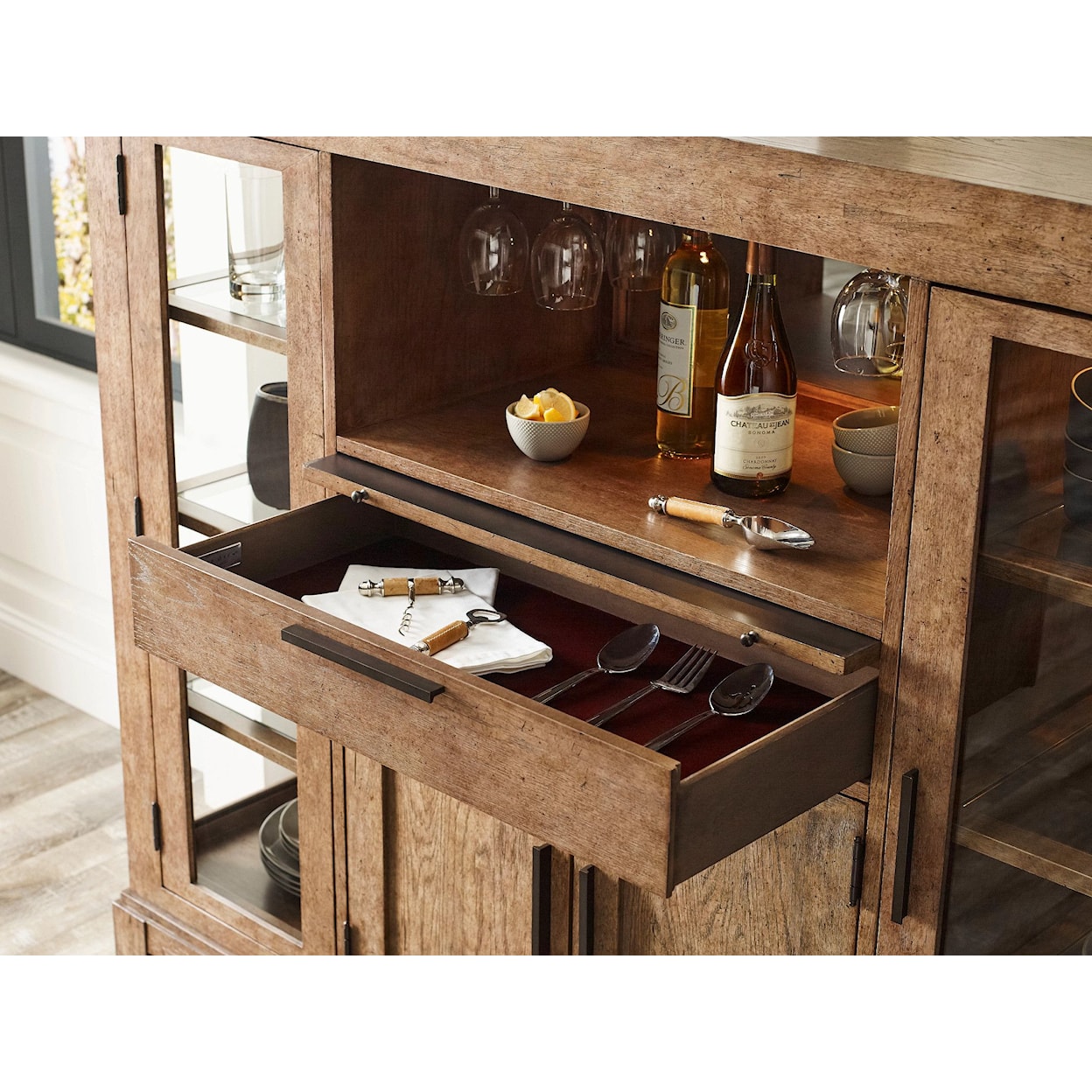 American Drew Skyline Bailey Wine Cabinet